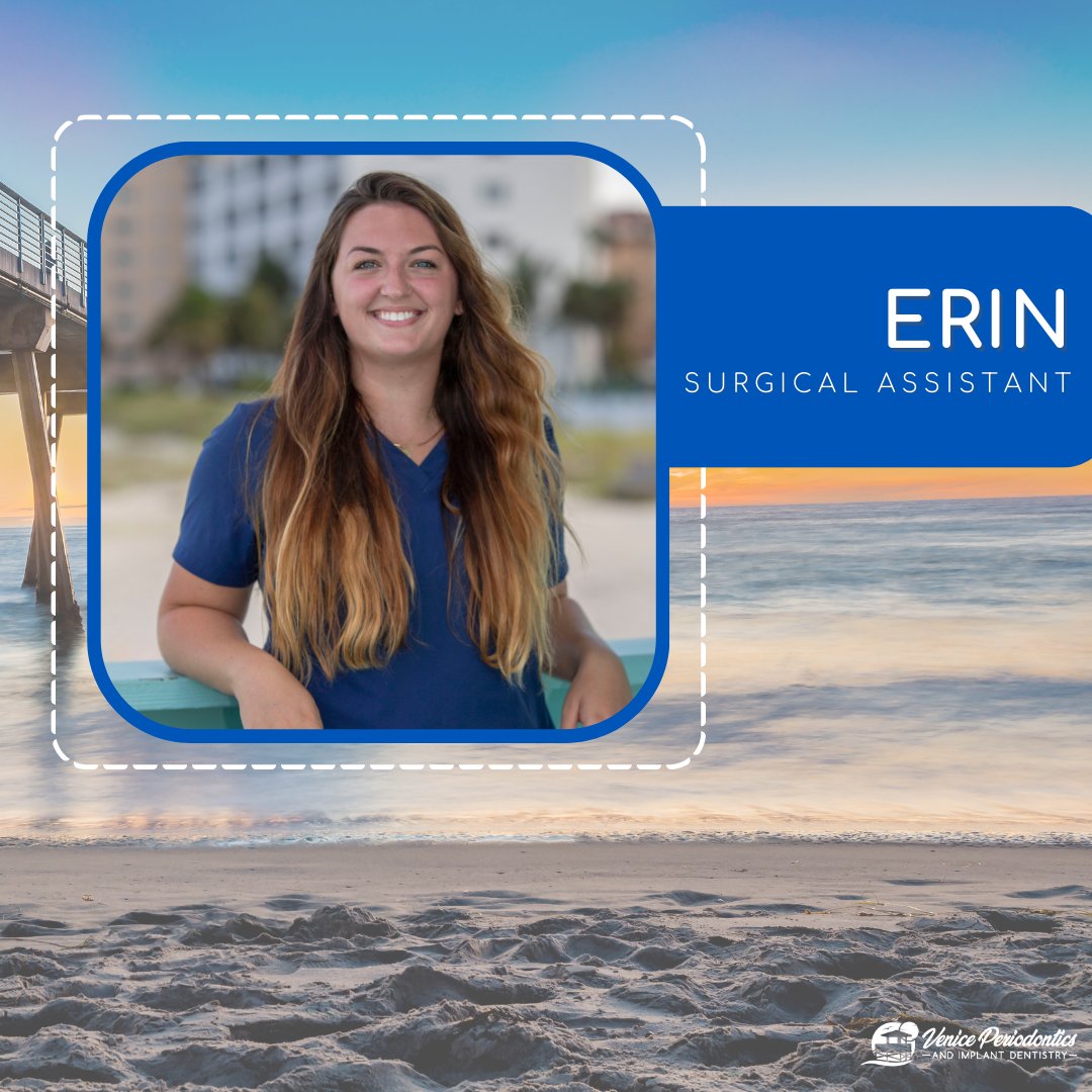 veniceperio's tweet photo. #TuesdayTakeover

Say hello to Erin! 👋

Erin is a Surgical Assistant at Venice Periodontics &amp; Implant Dentistry! We love having her on our team!

#VenicePeriodonticsAndImplantDentistry #VenicePeriodontist #VeniceFL https://t.co/c4PLoIlF82