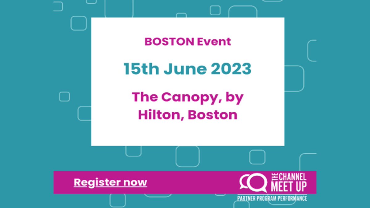 Last chance to register for FREE for The Channel Meet Up in Boston this Thursday, June 15th. Don’t miss the panel debate 👥with our CEO Erik Frantzen and more loom.ly/LBdLQYE  
#thechannelmeetup #channelmarketing