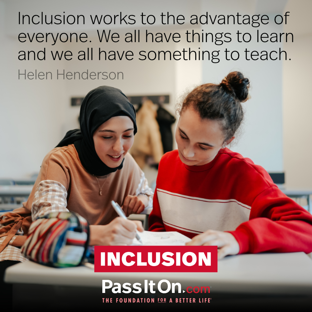 #inclusion #passiton
.
.
.
#include #unity #works #advantage #everyone #learn #teach #share #inspiration #motivation #inspirationalquotes #values #valuesmatter #instadailyquotes #instadaily #instaquotesdaily #instaquotes #instagood