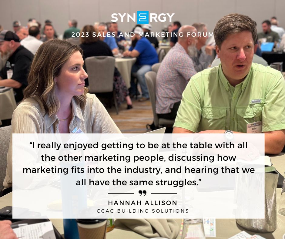 tweetsbysynergy's tweet photo. “I really enjoyed getting to be at the table with all the other marketing people, discussing how marketing fits into the industry, and hearing that we all have the same struggles.”
#TeamSynergy #HVACPeerGroup #MarketingTraining #HVACSales #HVACMarketing #InOurMembersWords https://t.co/dGDuwRP2kA
