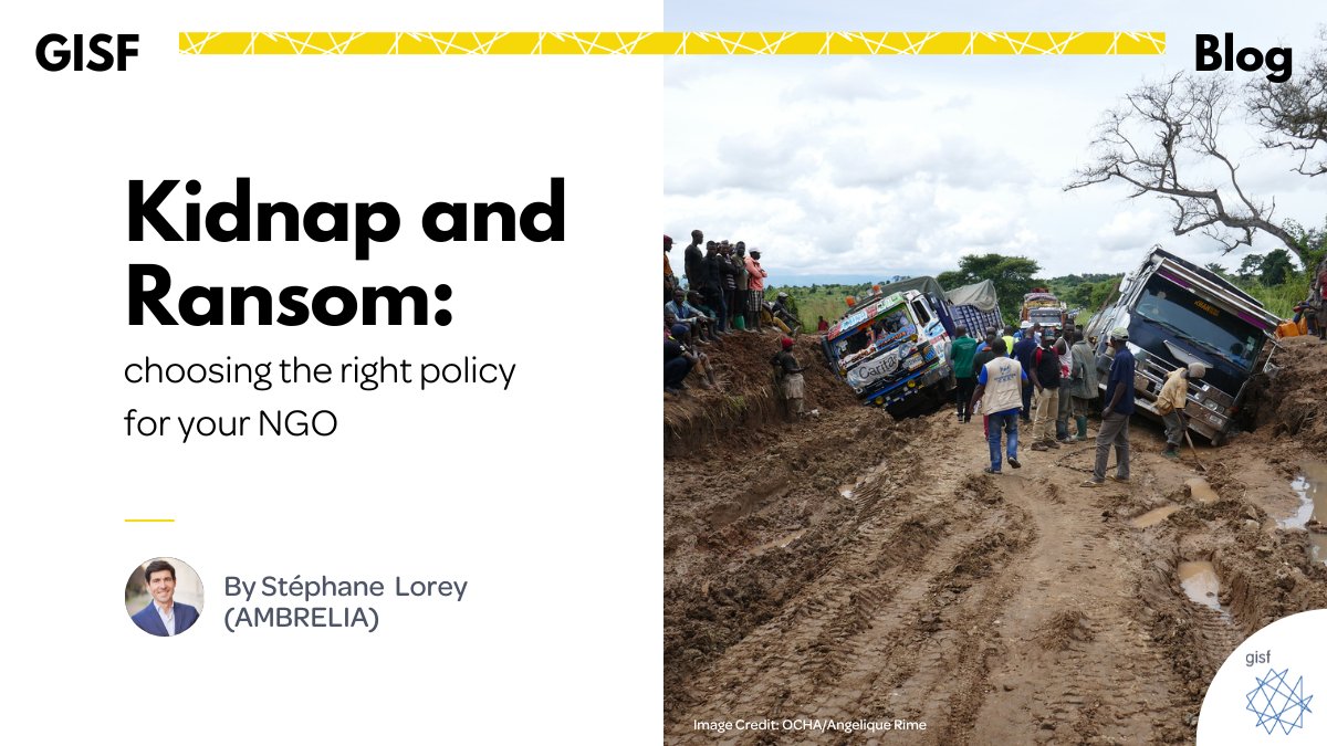 Securing insurance for your #NGO, especially for kidnap and ransom incidents, can be challenging.

Stéphane Lorey (<a href="/AMBRELIA_/">AMBRELIA</a>) explains how NGOs can find the right policy at the right price.

Read now: gisf.ngo/blogs/kidnap-a…