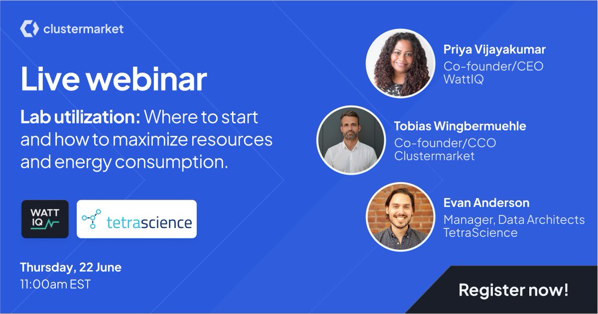calirasoftware's tweet photo. Mark your calendars for our upcoming #webinar, in collaboration w/ @TetraScience &amp; @WattIQIo! 💡💻

We'll share valuable insights into measuring #labutilization and strategies for optimizing resource allocation &amp; minimizing downtime. 📈✨

Register below!
https://t.co/Ocu4QQwYdH https://t.co/czy4IaUh3a