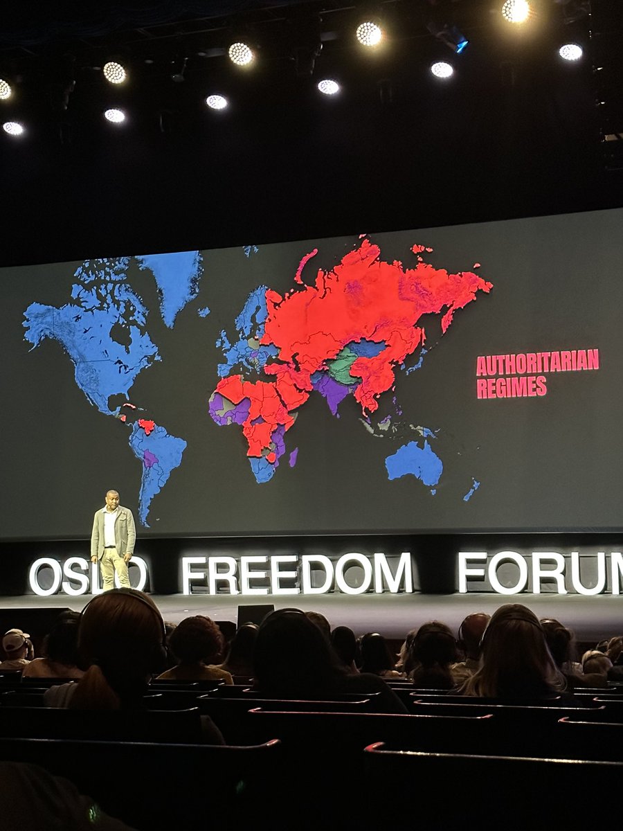 Kind reminder. Half of the world is authoritarian #osloff