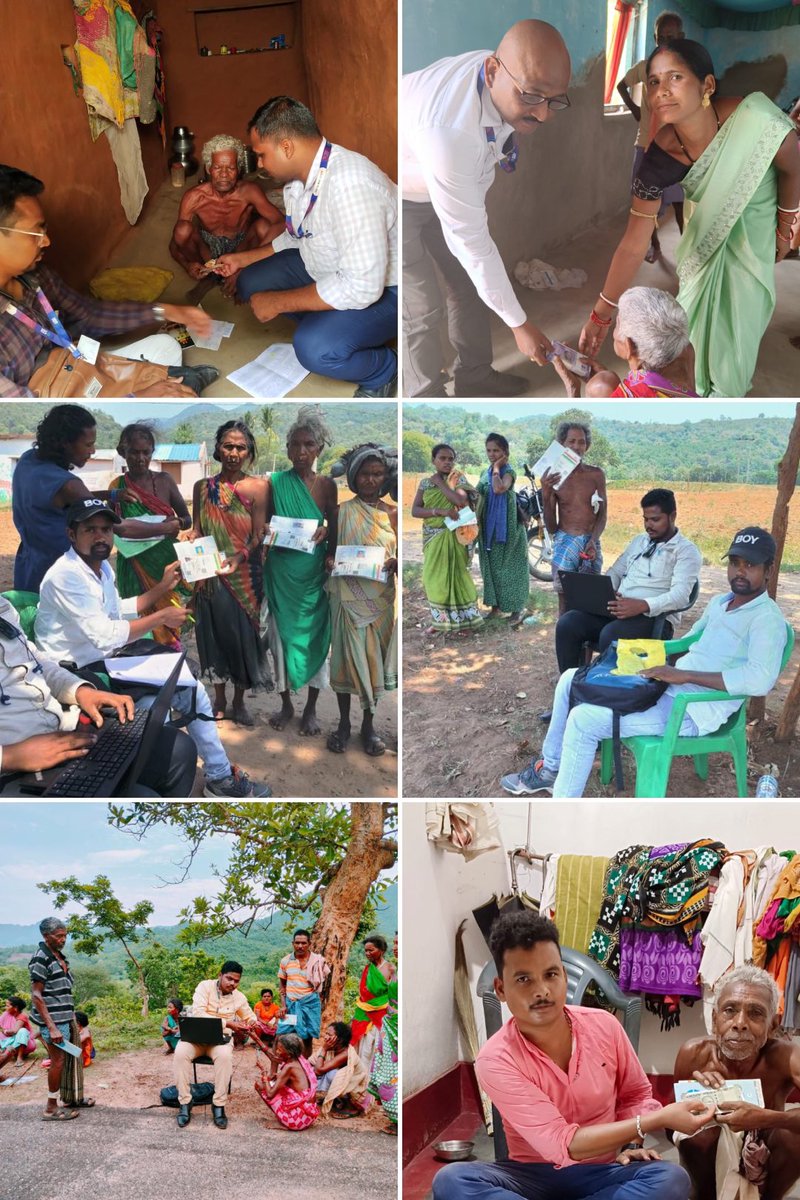 CGMSBIBhu's tweet photo. Our branches and CSPs distributing pension in ⁦@DMnabarangpur⁩ ⁦@TheOfficialSBI⁩ is committed to take the benefit given by ⁦@CMO_Odisha⁩  to all underprivileged people. ⁦@_anugarg⁩ ⁦@SecyChief⁩ https://t.co/9oS20lvjiI
