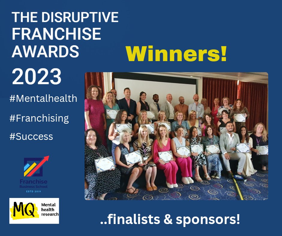 Many congratulations to all the finalists and winners of the #disruptivefranchiseawards 🏆 Jo Middleton 🏆 #franchising