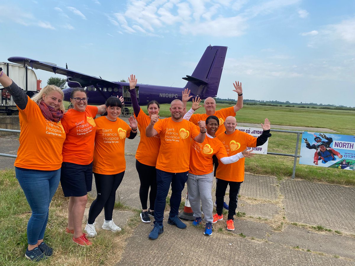 On Sunday, our fearless skydivers jumped 10,000ft out of a plane and raised over £27,000 for the patients in our care!

Could you take on a hair-raising challenge for the Hospice? Sign up for our wing walk in September or a skydive in 2024: sfh.org.uk/events