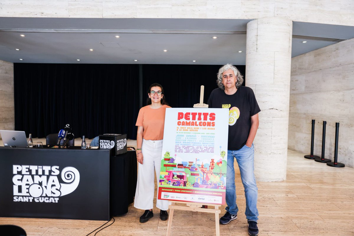 🎉Ja tenim a punt una nova edició dels Petits Camaleons!
📆29, 30 de setembre i 1 d'octubre 2023
🎼73 concerts i 29 artistes ompliran el festival de “bona música per a nens i nenes”
ℹ️https://t.co/E9dHIiIjLo