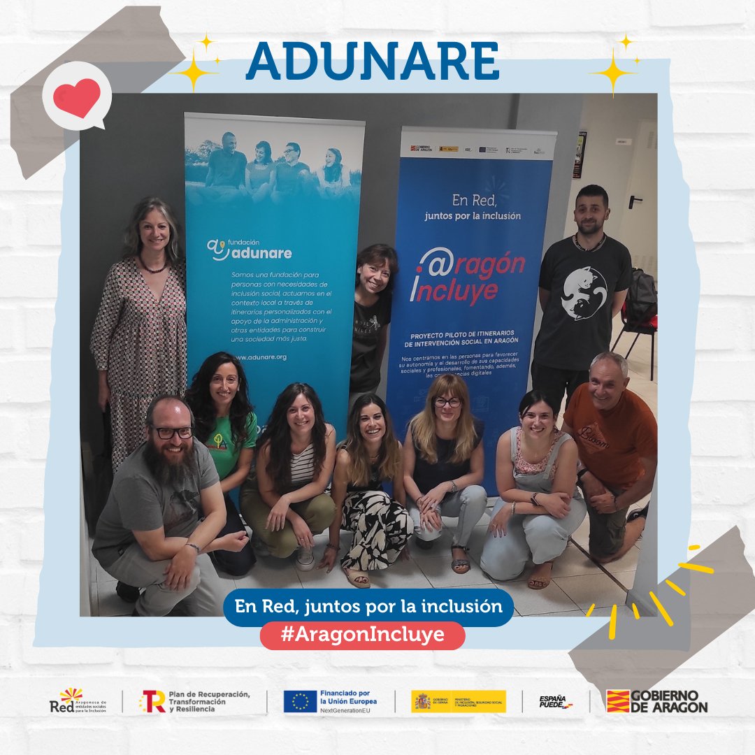 Redaragonesa's tweet photo. #EnRedJuntosporlaInclusión
📣 Continuamos con #Adunare, que ha dedicado 8118h de formación, concluyendo los itinerarios con 122 participantes atendidos, de los cuales 14 han cursado el itinerario laboral y 108 personas el social.
@GobAragon @IASSAragon
#AragonIncluye https://t.co/7ugTAFcA1y