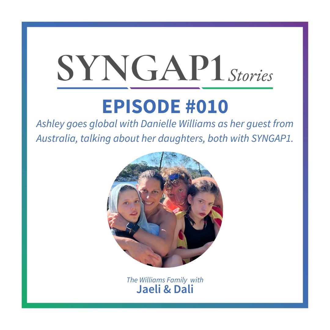 NEW EPISODE! SYNGAP1 Stories comes from 'down under' as Ashley talks with Danielle Williams, Mom to two daughters, each with SYNGAP1. Syngap.Fund/Stories #SYNGAP1