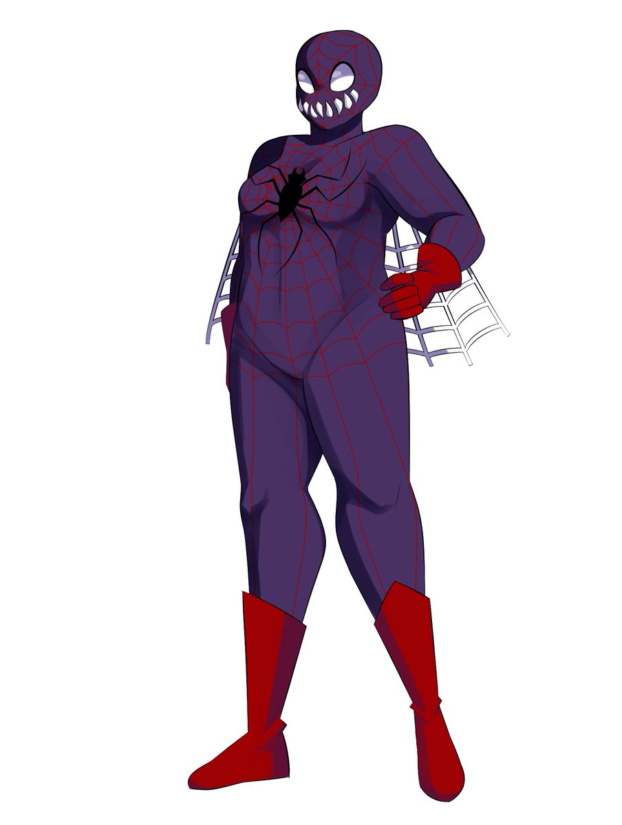 Here’s a commission I got from my friend @FlowerThorns of my spider sona violet spider ^^^^^