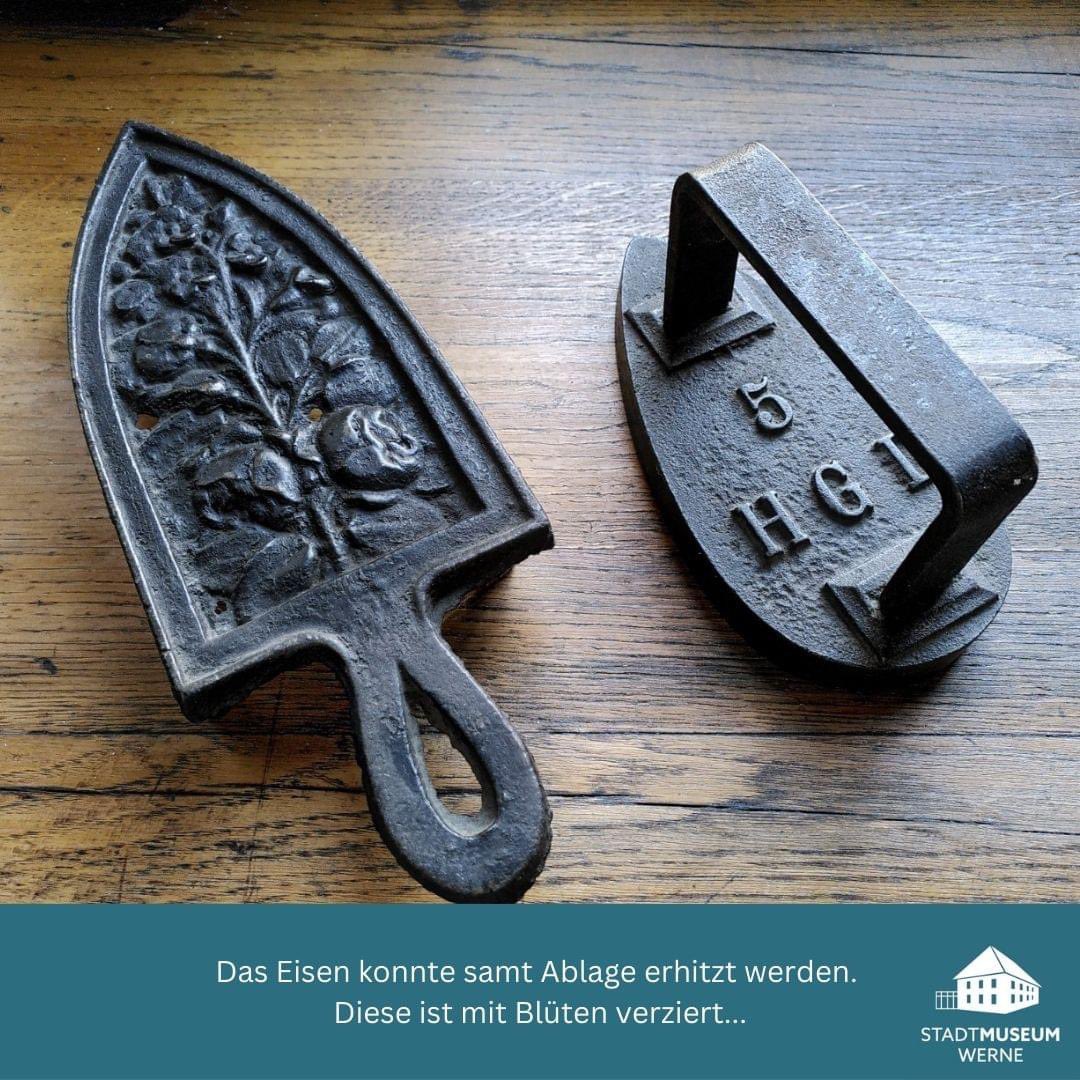 Viele #kleineMuseen beherbergen schöne alte Bügeleisen, denn sie mögen im Vergleich zu ihren elektrischen Nachfahren unhandlich sein – aber kaputt gehen sie fast nie!#depotdienstag 

#keinRembrandt #Stadtmuseum #Haushalt #Käfer #museumsstoff #Werne #Museum
