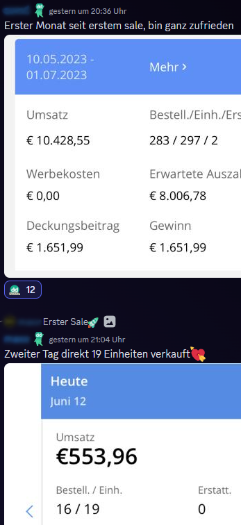 Du möchtest auch auf Amazon durchstarten?💥

Jeden Tag helfen wir Membern dabei, ihre eigene Erfolgsgeschichte zu starten🚀

Folge uns und verpasse nicht den nächsten Restock👀