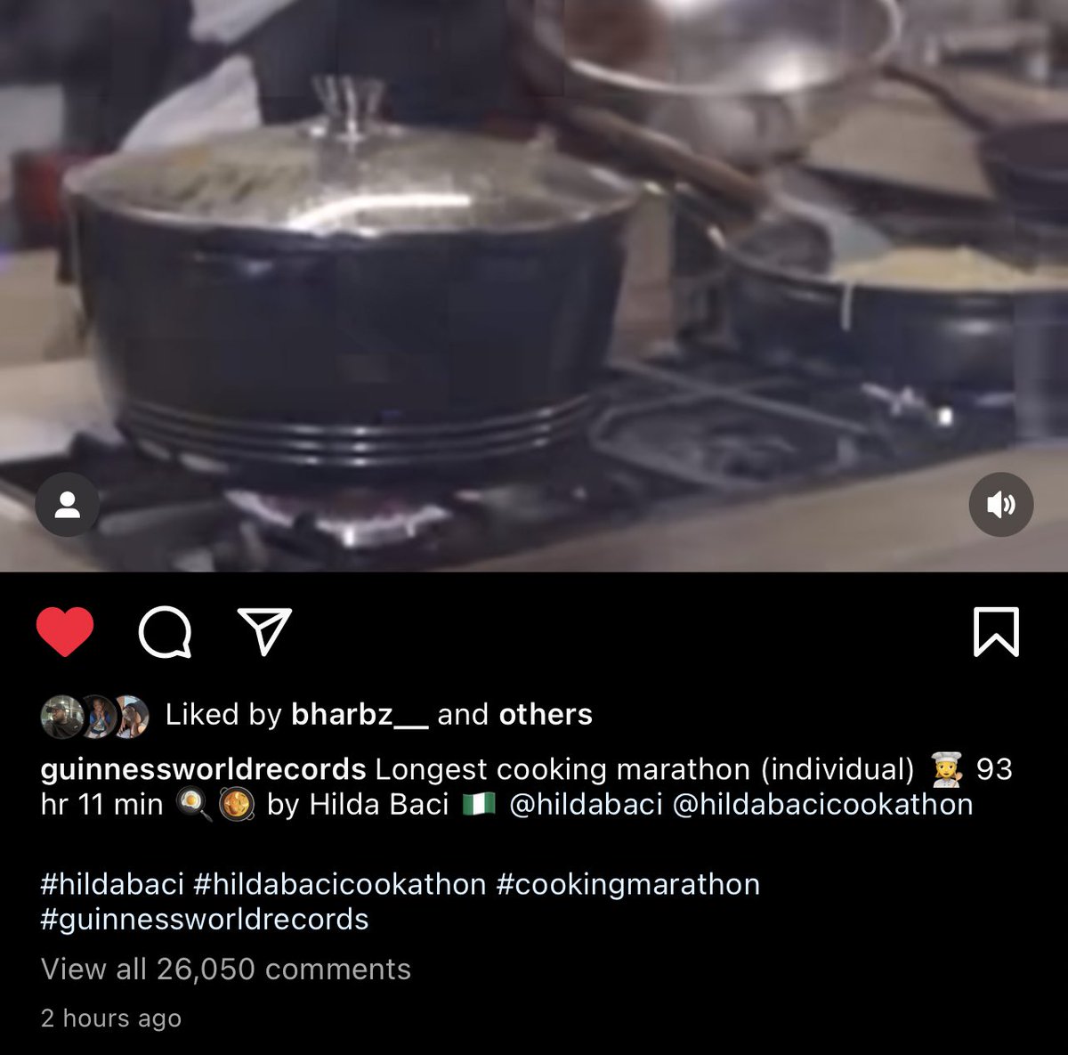 she_is_bright's tweet photo. @GWR should run @hildabacicooks another record for having the highest engagement on a post on their IG page. https://t.co/k8FJVtSSmQ