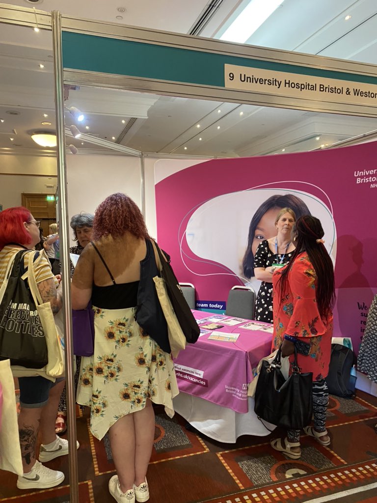 Great to be part of #teamuhbw at the RCNi careers fair in Bristol today sharing our research opportunities with a wide range of nurses #uhbwresearch