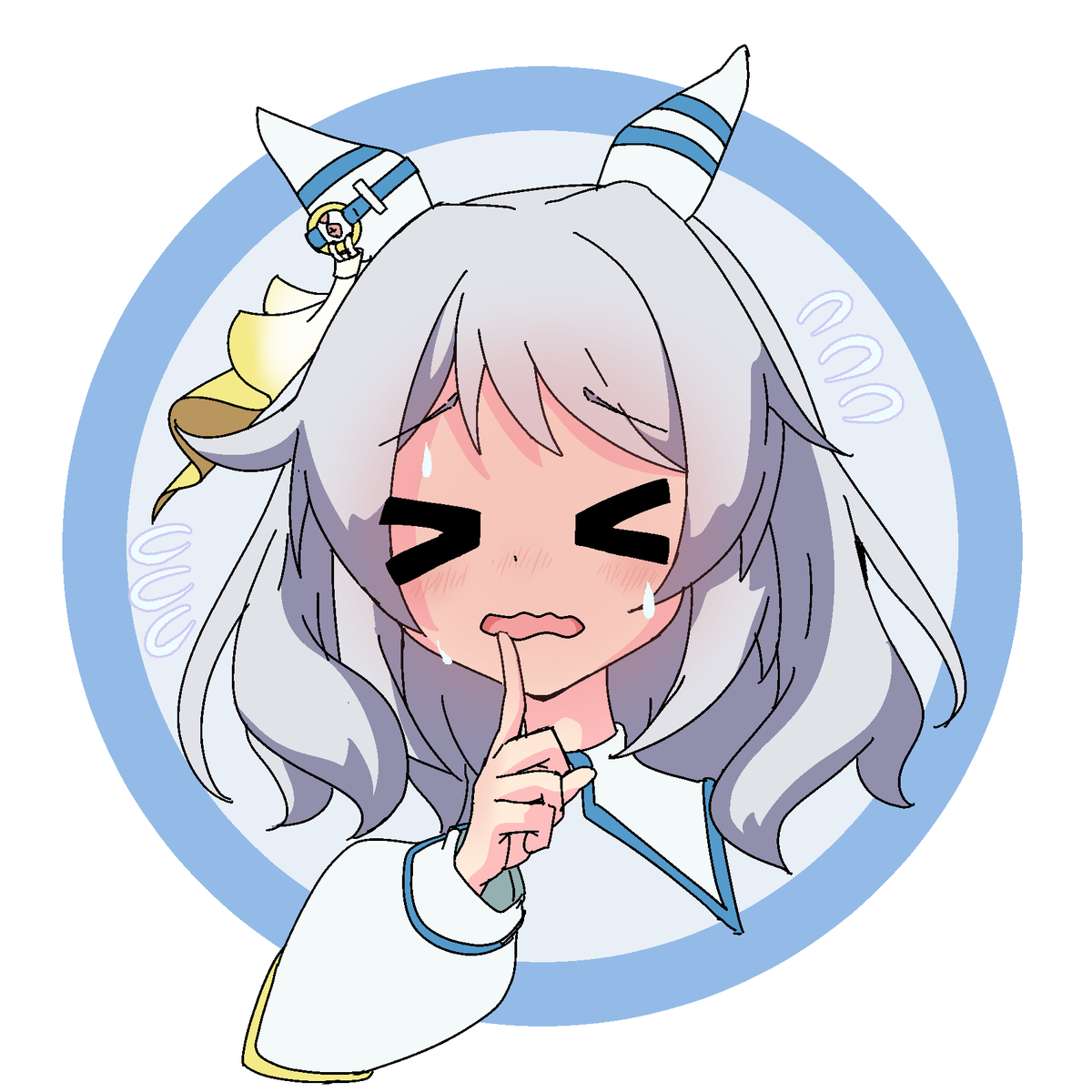 「差分で遊んでる」|ユキア・レール@ご当地ウマ娘のイラスト