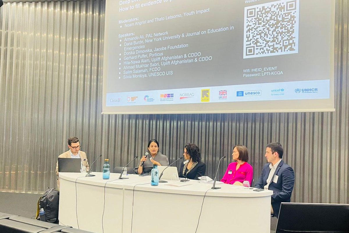 Noam Angrist (@angrist_noam) on Twitter photo A treat to participate in <a href="/INEEtweets/">INEE</a> Education in Emergencies Data & Evidence Summit in Geneva alongside colleagues <a href="/youthimpactorg/">Youth Impact</a> <a href="/UNESCOstat/">UNESCO Institute for Statistics</a> <a href="/Foundation_JF/">Jacobs Foundation</a> <a href="/porticusglobal/">Porticus</a> <a href="/FCDOResearch/">FCDO Research, Science and Technology</a> <a href="/UpliftAFGfund/">Uplift Afghanistan Fund</a> <a href="/palnetworkHQ/">PAL Network</a> <a href="/nyusteinhardt/">NYU Steinhardt</a> <a href="/JournalonEiE/">Journal on Education in Emergencies</a> cc <a href="/EiEGenevaHub/">Geneva Global Hub for Education in Emergencies</a> <a href="/EduCannotWait/">Education Cannot Wait</a> A treat to participate in <a href="/INEEtweets/">INEE</a> Education in Emergencies Data & Evidence Summit in Geneva alongside colleagues <a href="/youthimpactorg/">Youth Impact</a> <a href="/UNESCOstat/">UNESCO Institute for Statistics</a> <a href="/Foundation_JF/">Jacobs Foundation</a> <a href="/porticusglobal/">Porticus</a> <a href="/FCDOResearch/">FCDO Research, Science and Technology</a> <a href="/UpliftAFGfund/">Uplift Afghanistan Fund</a> <a href="/palnetworkHQ/">PAL Network</a> <a href="/nyusteinhardt/">NYU Steinhardt</a> <a href="/JournalonEiE/">Journal on Education in Emergencies</a> cc <a href="/EiEGenevaHub/">Geneva Global Hub for Education in Emergencies</a> <a href="/EduCannotWait/">Education Cannot Wait</a>