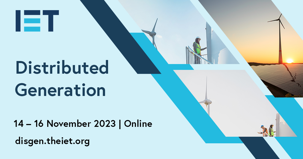Excited to be one of the trainers at the next 'Distributed Generation training course 2023' from @iet, together with Paul Judge and Stephen Finney, running online 14-16 November 2023. More information: disgen.theiet.org