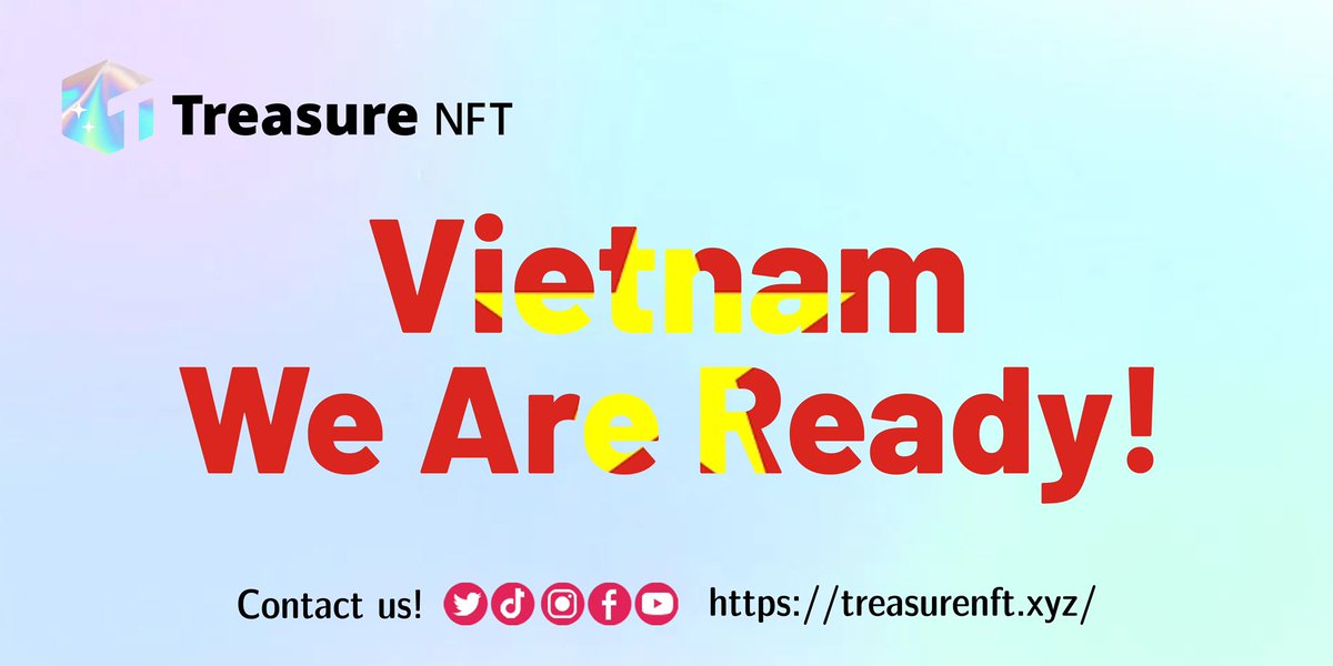 TreasureNFT (@treasurenft_xyz) on Twitter photo Bravo! We're thrilled to announce #TreasureNFT Vietnam Community Official Twitter @TREASURENFT_VN online. 💙
Also, we're preparing a campaign in SoQuest of <a href="/Port3Network/">Port3 Network</a> for you all. Come and join it! 👇🏻
soquest.xyz/space/Treasure…
Vietnam, We Are Ready! 🇻🇳 Bravo! We're thrilled to announce #TreasureNFT Vietnam Community Official Twitter @TREASURENFT_VN online. 💙
Also, we're preparing a campaign in SoQuest of <a href="/Port3Network/">Port3 Network</a> for you all. Come and join it! 👇🏻
soquest.xyz/space/Treasure…
Vietnam, We Are Ready! 🇻🇳