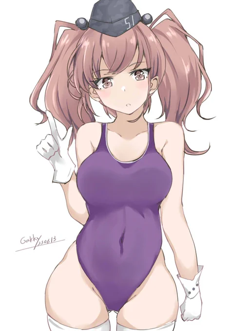 #艦これ版真剣お絵描き60分一本勝負_20230613 #艦これ版深夜の真剣お絵描き60分一本勝負 水着アトランラン