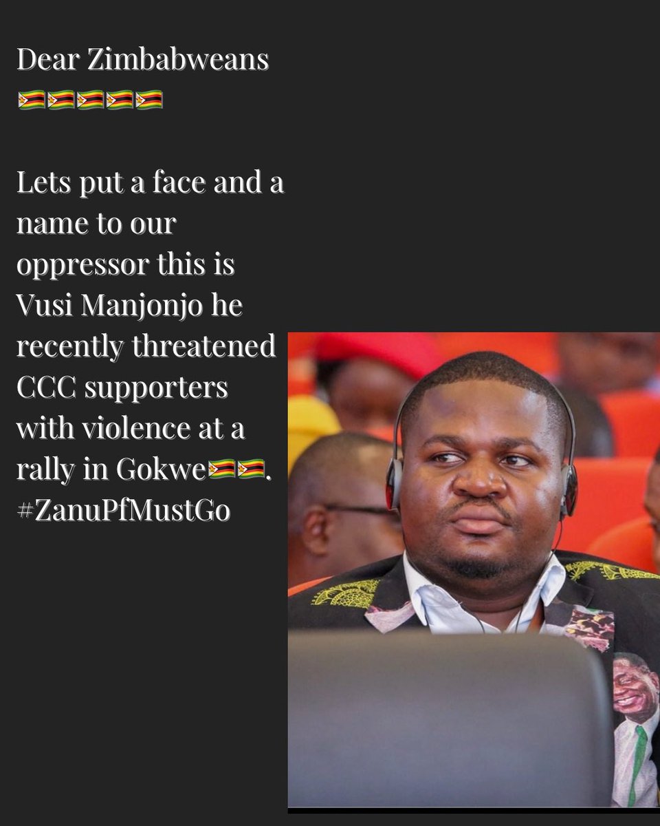 Violence and the persecution of voters will not wash comrade Vusi not this time 🇿🇼🇿🇼🇿🇼 #ZimbabweElections #ZanuPfMustGo #NoToPoliticalViolence 
 @CCCZimbabwe @CCCDiaspora @CccNap 
#ZimbabweElectoralCommissionWatch 
#Zimbabwe 
@PoliceZimbabwe 
@edmnangagwa 
@nickmangwana 
@ZECzim