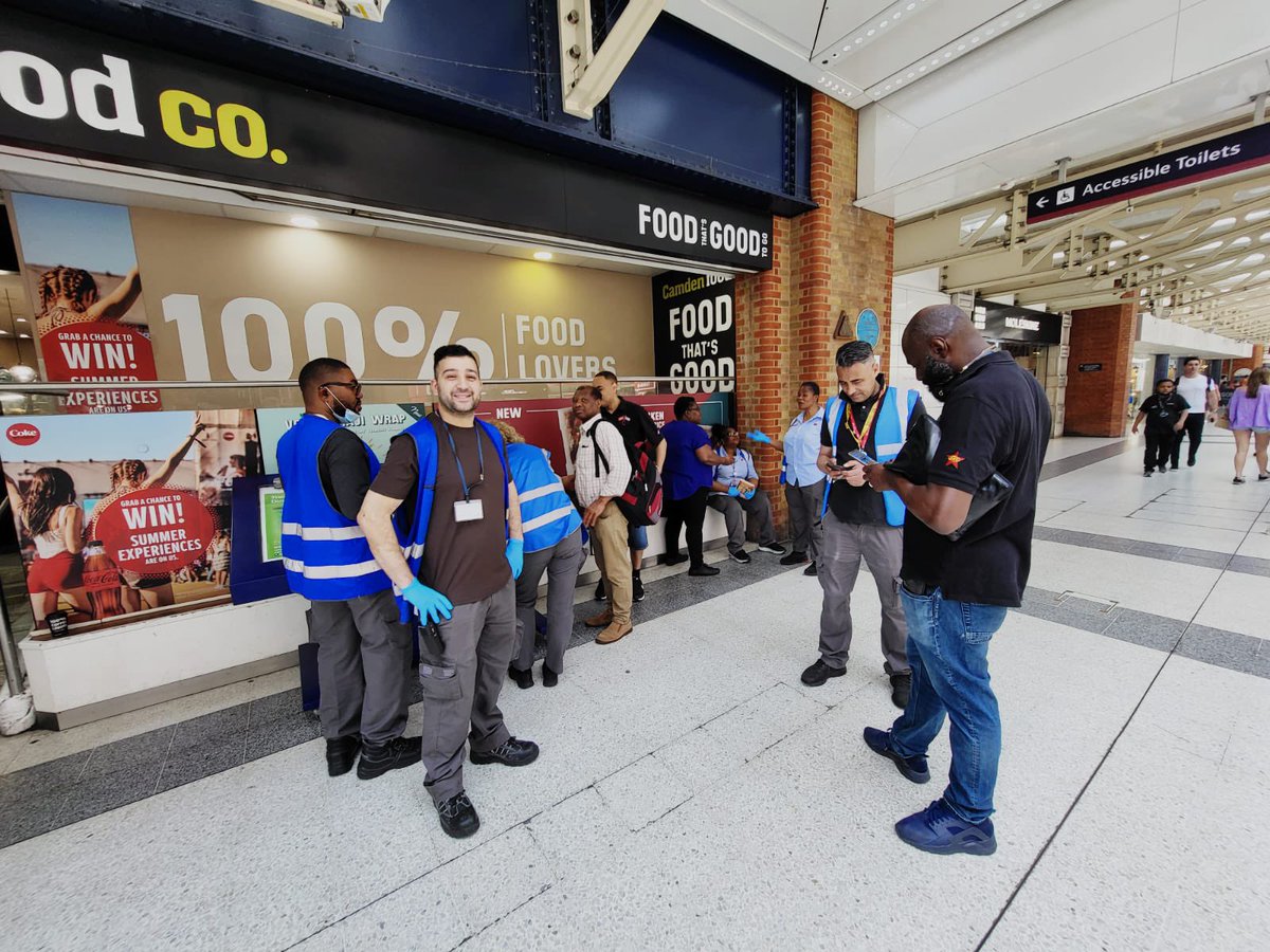 GlenJHart's tweet photo. Out with #RMT reps recruiting Mitie Cleaner’s for Bob Crow Organising day ✍🏾💯

Don’t Mourn, Organise.

#BobCrow https://t.co/coc99t7UVW