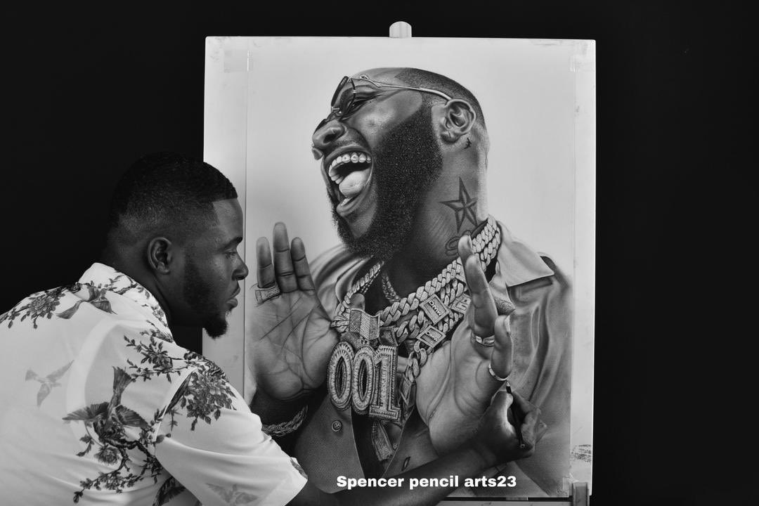 Talented Ghanaian Pencil Artist <a href="/Spencerpencilar/">spencer pencil arts</a> presents to you  <a href="/davido/">Davido</a> #Timeless Pencil Portrait. 

Kindly check his works out 🫢
Time use: 276 Hours
#Spencerpencilarts

Open link below and read more 
👇🏽👇🏽👇🏽👇🏽👇🏽👇🏽👇🏽👇🏽👇🏽👇🏽

dklassgh.net/2023/06/09/gha…

#FLUUD