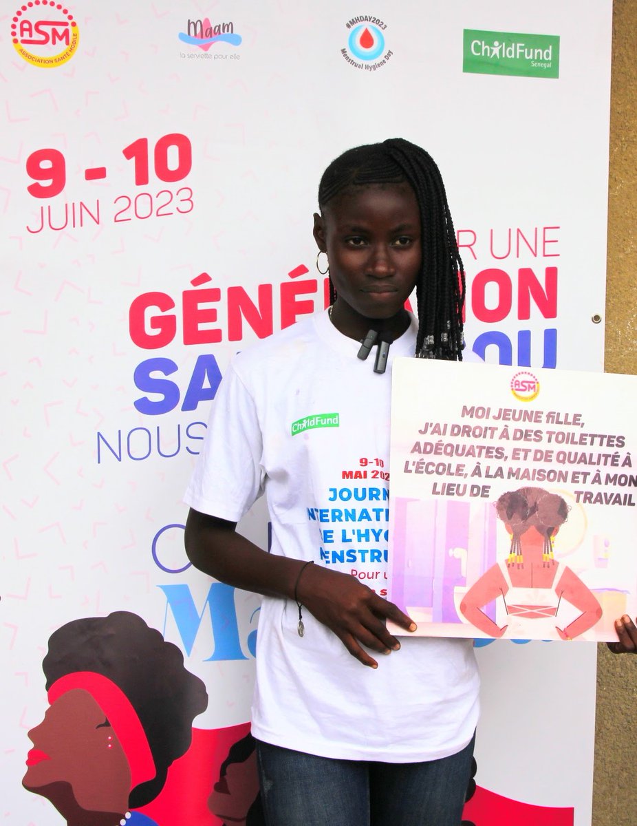 ChildFundSen's tweet photo. Clap de Fin Campagne «Mai Bleu» 10 juin 2023
Plus de 500 élèves du collège de Aga Ndimag sont capacités par @santemobilsn avec l'appui de @ChildFund sur la gestion de l'hygiène menstruelle et prêts à agir dans leurs communautés pour partager leurs connaissances.

#WeAreCommitted https://t.co/PZdQqvYsDg