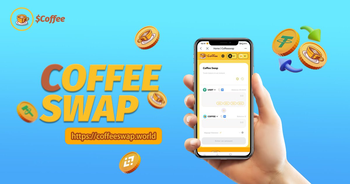 CoffeeCoin_Dao's tweet image. 📢 Join the #Coffee_Swap and 
@CoffeeCoin_Dao
🚀

✅- Secure 

✅- Fleetingly

✅- Not Vpn

☕ Link ⤵️
coffeeswap.world

☕ Tg ⤵️
t.me/coffeecoin_dao

#COFFEECOIN #BCS #BNB
$COFFEE #CF #SWAP