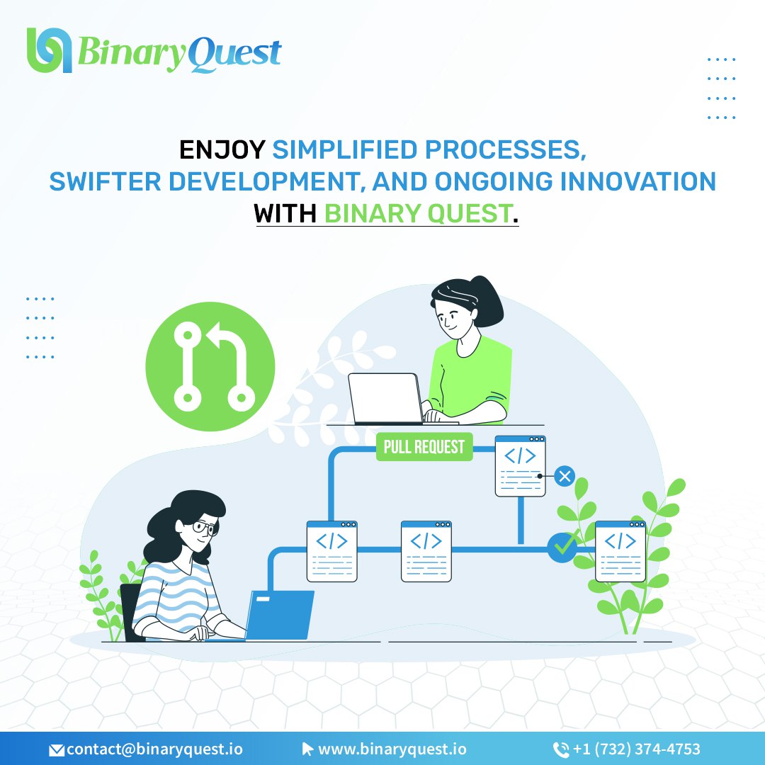 Enjoy simplified processes, swifter development, and ongoing innovation with Binary Quest. #cloudcomputing #appdevelopment #businessagility #devops #businessautomation #technology #technologytrends #softwaredevelopment #businessowner #ITstartup #binaryquest #newjersey