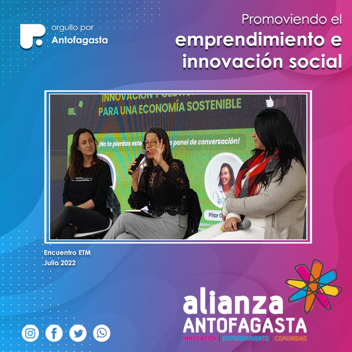 Antofagasta siempre ha jugado un papel relevante en temas de innovación y emprendimiento, múltiples son ejemplos de emprendedores locales que han aprovechado las características de nuestra región para impulsar ideas que rompen paradigmas y establecen nuevas formas de desarrollo.