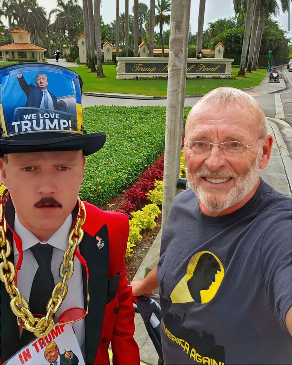 GaryPetersonUSA's tweet photo. My son and I are thrilled to support our savior President Trump, much like the disciples who rallied behind Christ on the day of his arrest and booking.  #TrumpArraignment https://t.co/Vf0MyioAIo