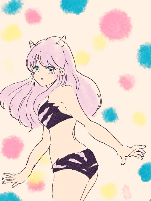 ラムちゃんトライしてみましたが、もはや、別人になっちゃった 鍛練いりますね。つり目だったかなぁラムちゃん練習しますわもっと