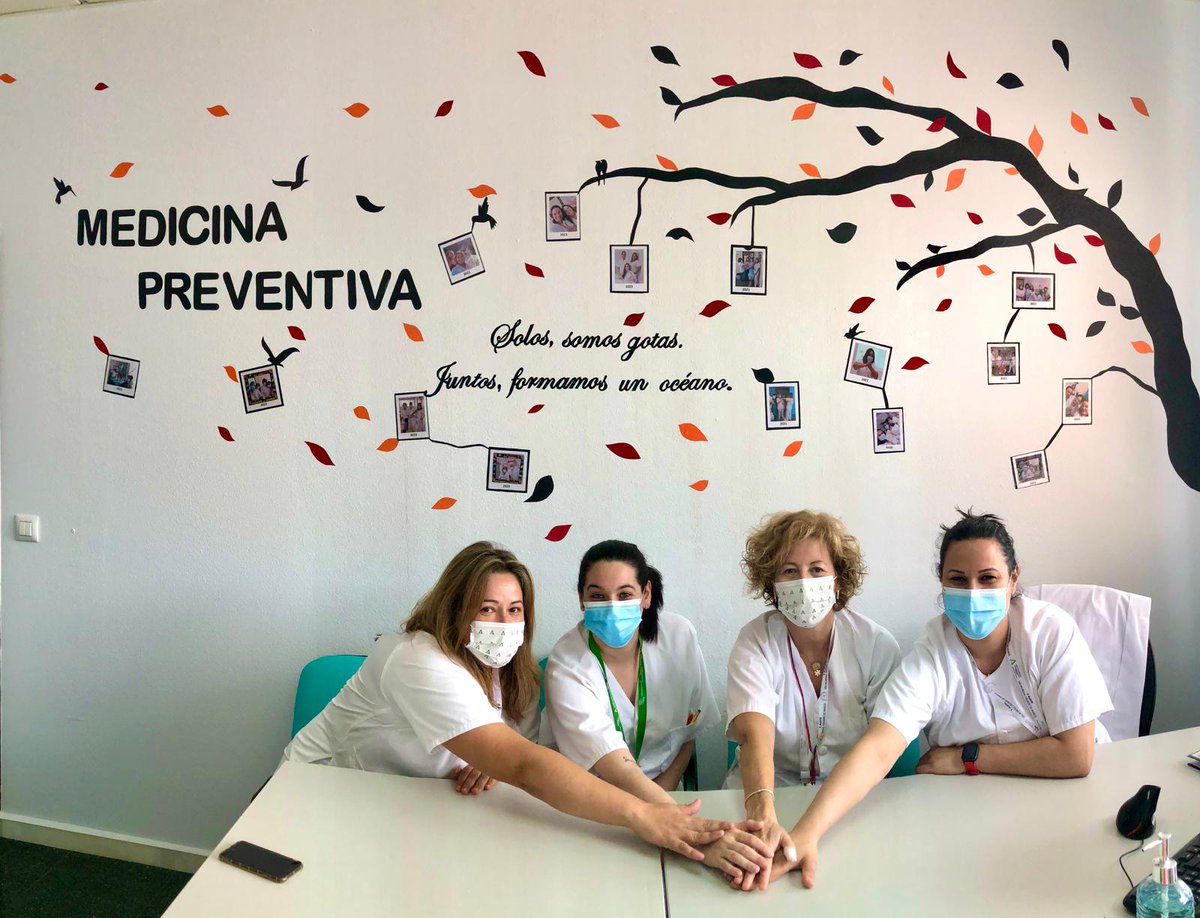 Hospital Universitario Poniente (@huniv_poniente) on Twitter photo El área de #MedicinaPreventiva del #HUnivPoniente renueva su imagen, apostando por la Humanización del espacio de trabajo para reforzar lazos y crear equipo
#SomosPoniente
<a href="/saludand/">Consejería de Salud y Consumo</a> <a href="/AlmeriaJunta/">AlmeríaJunta</a> <a href="/peacro/">PEDRO ACOSTA</a> <a href="/reyesao/">Reyes</a> <a href="/HumanizAndal/">HumanizAndalucía</a> <a href="/CheloArtero/">Chelo Artero</a> El área de #MedicinaPreventiva del #HUnivPoniente renueva su imagen, apostando por la Humanización del espacio de trabajo para reforzar lazos y crear equipo
#SomosPoniente
<a href="/saludand/">Consejería de Salud y Consumo</a> <a href="/AlmeriaJunta/">AlmeríaJunta</a> <a href="/peacro/">PEDRO ACOSTA</a> <a href="/reyesao/">Reyes</a> <a href="/HumanizAndal/">HumanizAndalucía</a> <a href="/CheloArtero/">Chelo Artero</a>