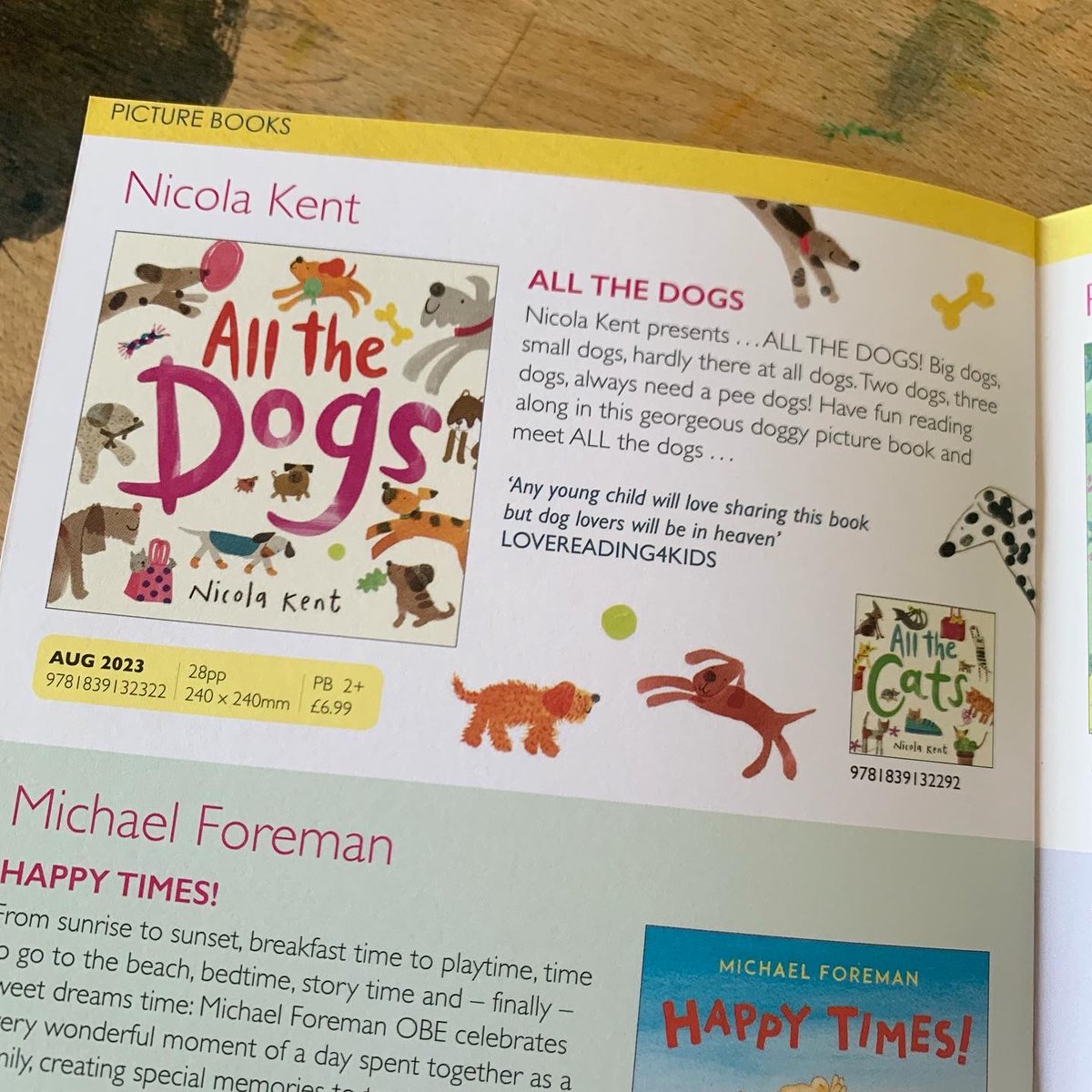 nicolakkent's tweet photo. Lovely to be part of the gorgeous @andersenpress autumn catalogue. ALL THE DOGS is out in paperback in August, GIRAFFE AND A HALF is out in hardback in November! Catalogue cover illustration by #EmilyHamilton from her book A BOX FULL OF WONDERS with @Karlwheel https://t.co/SbElZ1x6r0