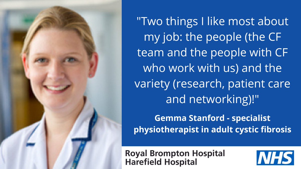 Our cystic fibrosis (CF) patients come under the care of staff across multiple disciplines. Gemma Stanford, specialist physiotherapist in adult CF, describes what she does day-to-day and what her CF research entails.

Read Gemma's Q&A: bit.ly/CFWeek-Gemma

#CFWeek