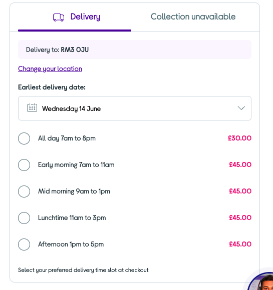 SeeBeeOss's tweet photo. @currys Hi, please check the integrity of your website. I can't purchase this item because it keeps asking me to select a delivery slot, but the page isn't showing delivery slots! 

The actual product page indicates that you're able to deliver tomorrow, so what's going on? https://t.co/RJjKWA4g9y
