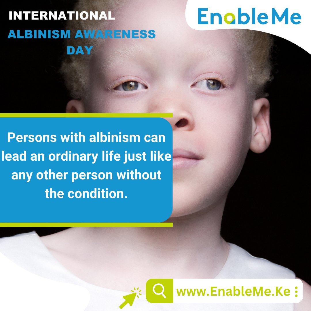 Albinism does not affect a person’s personal development. Persons with albinism can lead an ordinary life just like any other person without the condition.

Read more at: rb.gy/9qvka

#InclusionIsStrength #AlbinismDay