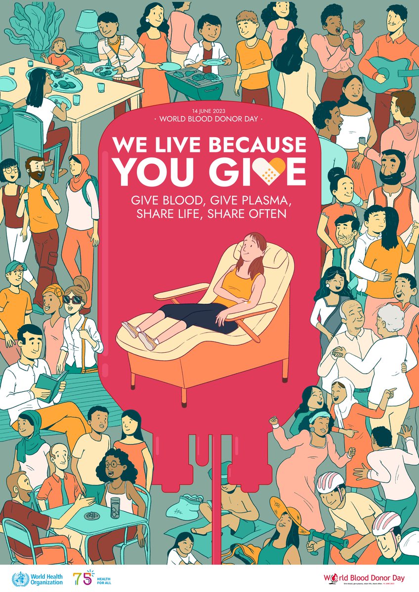 EUBloodAlliance's tweet photo. Tomorrow is #WorldBloodDonorDay ! We are getting ready to thank and celebrate our donors and their lifesaving gifts!
Spread the word!
#GiveBlood #GivePlasma #ShareLife #ShareOften https://t.co/vpshq1mwUF