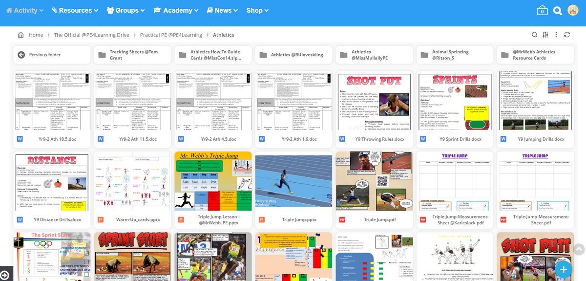 PE4Learning's tweet photo. 100's of Athletics Resource Cards available for free on the PE4Learning Community Drive
Download here @ https://t.co/CiLFUhkpEA
Upload your own creations here: https://t.co/J6yvb92rTP
#pe4learning #pegeeks #teachpe https://t.co/RsjpzmOLBo