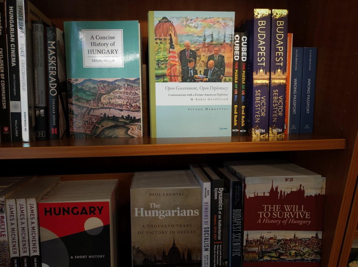 It's great to see "Open Government, Open Diplomacy" published by the CEU (a university that, sadly, was forced out of Hungary) and on the bookshelves in "Bestsellers," one of my favorite Budapest bookshops. (bestsellers.hu/hu)

It's also here: tinyurl.com/29h2hpc3