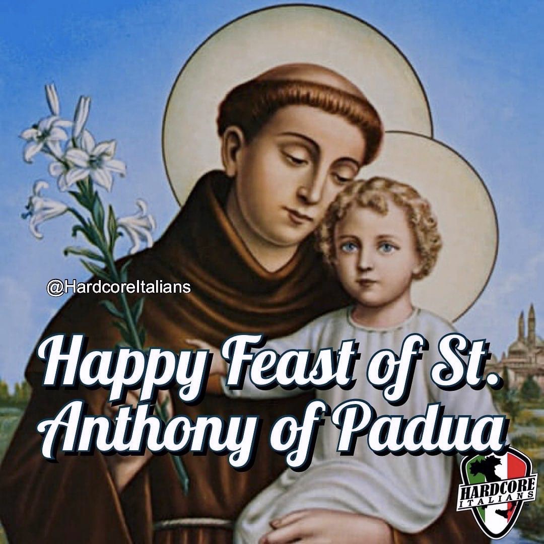 HardcoreItalian's tweet photo. Today is the feast day of St. Anthony of Padua, a Franciscan priest and Doctor of the Church who lived in the 13th century. 

Because he is the patron saint of lost items, many people seek his help when they have misplaced something. 

Please pray for us, St. Anthony of Padua. 🙏 https://t.co/tjbNdWqzVd