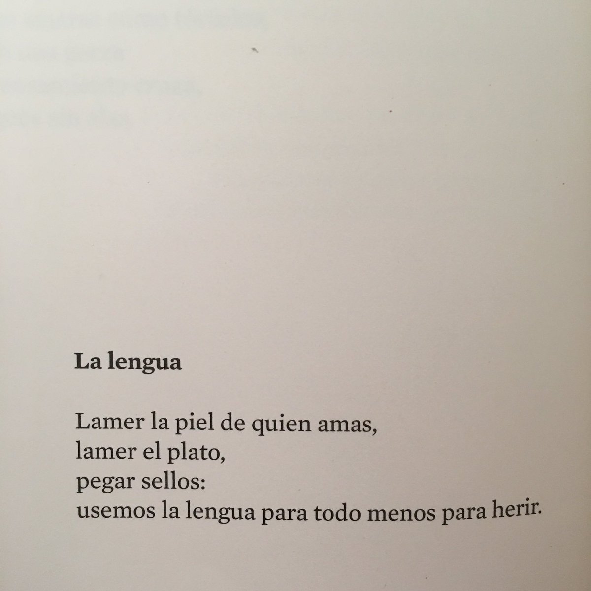 La lengua, de Gloria Fuertes.
