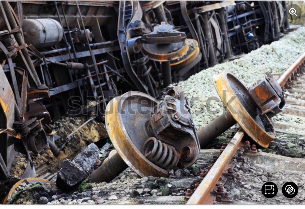 @The_Trump_Train Hey, Trump-Train, you might want to keep a lookout. There's a wide gauge ahead, and you have built-up tread on your locomotive wheels due to feathering your jam. 🚂 

“Derailment cause-train operator-human factor.'

#TrumpArraignment #TrumpIndicment
