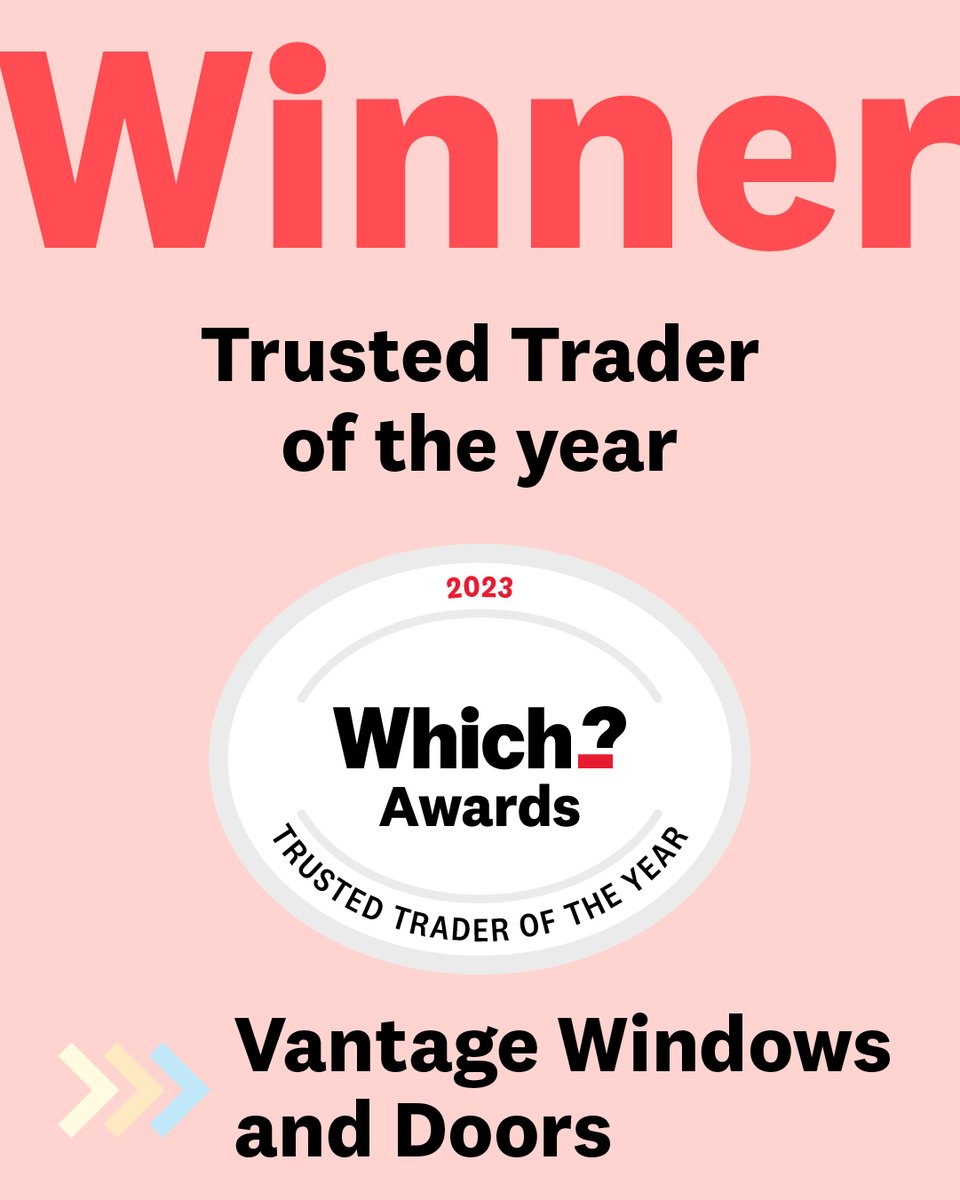 📢 The Which? Trusted Trader of the Year Award goes to...@VantageWindows🏆  

Trusted Traders since 2017 with a true customer focus. They show care for their employees and also carry out work in the local community and for charity. 

#WhichAwards2023