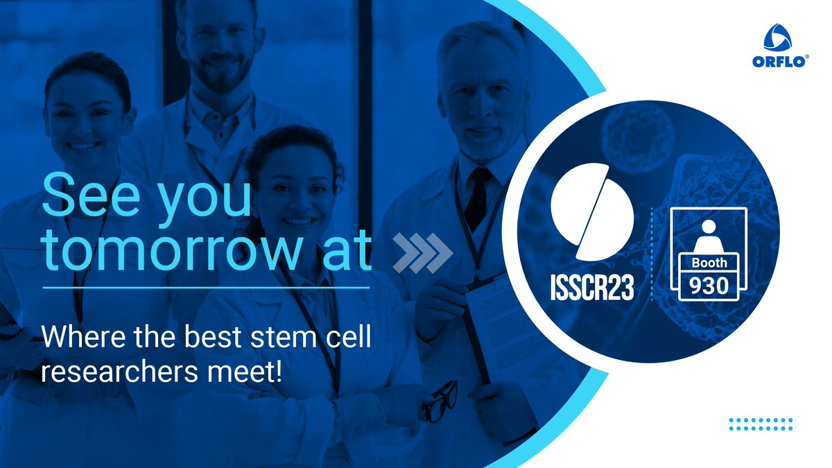 We are very excited to meet you all!

#ORFLO #ISSCR2023 #Stemcells #RegenerativeMedicine