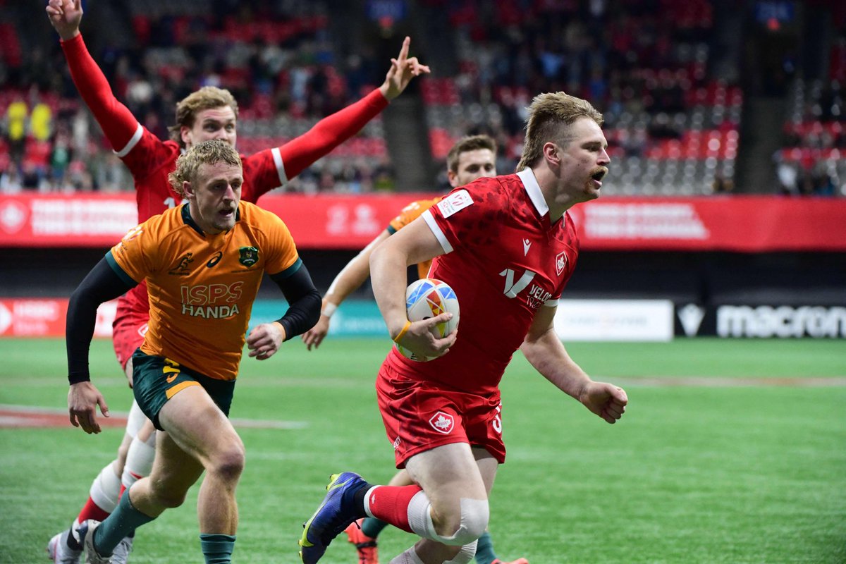 That guys who’s always got your back when scoring! 🙌

#HSBC7s | @RugbyCanada