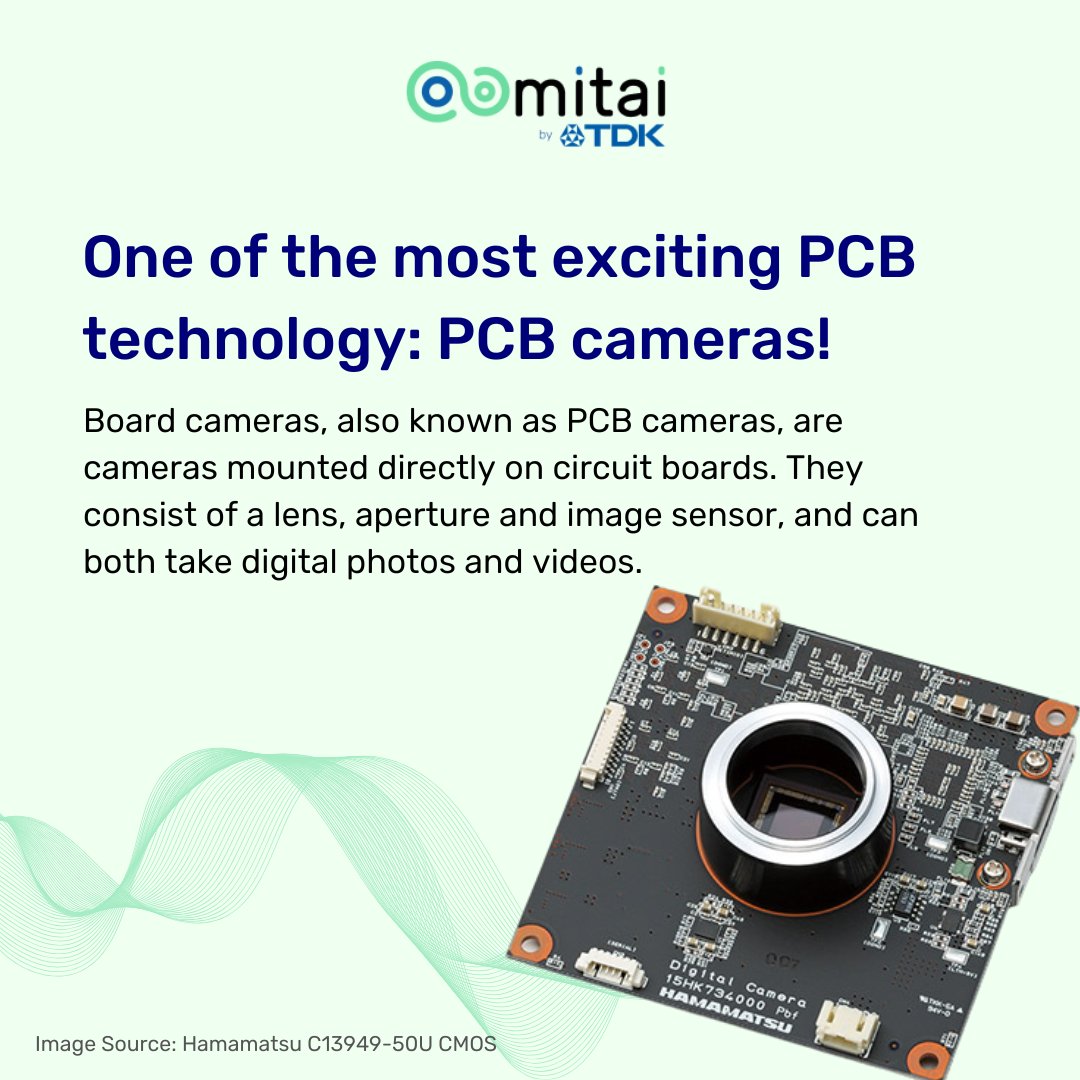 denpaflux's tweet image. Board cameras, alternatively called PCB cameras, are small cameras that are mounted directly onto a circuit board in order to take pictures and videos. Some of the possible applications of board cameras are consumer electronics, medical devices, and surveillance.

#pcb #mitai