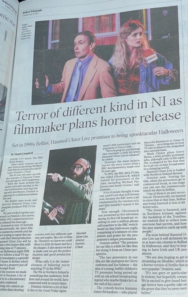 @BelTel #hauntedulsterlive #irishhorror #foundfootage #90shorror