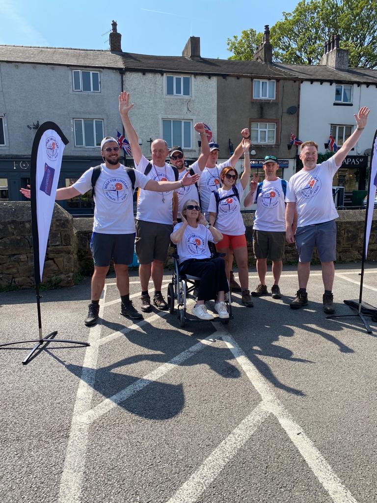 Rebecca and James from PSPA were delighted to join Andrew Coney on 9 June for the final day of his 100-mile #WalkforLindsay.

Andrew and his supporters and sponsors have raised over £40,000 for PSPA walking the Two Roses Way. A phenomenal achievement!

justgiving.com/page/walkforli…