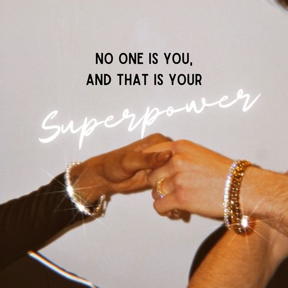 Just a friendly reminder: No one is you, and that's your superpower! Embrace your uniqueness, let your individuality shine, and watch yourself conquer the world. 💫 #EmbraceYourSuperpower #BeUniquelyYou